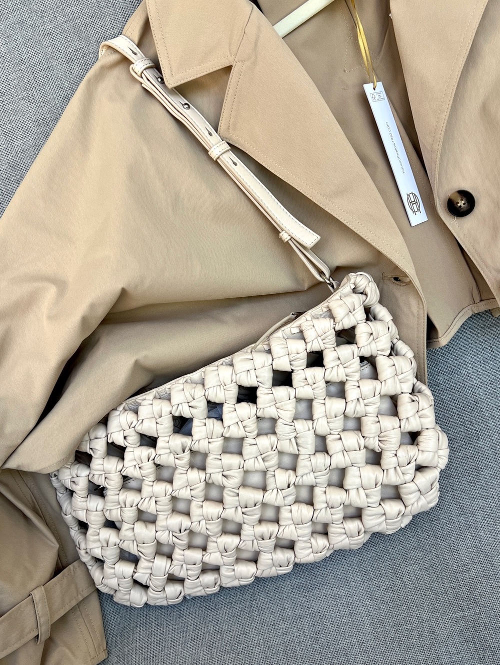 Walter Baker Genuine Leather woven shoulder bag